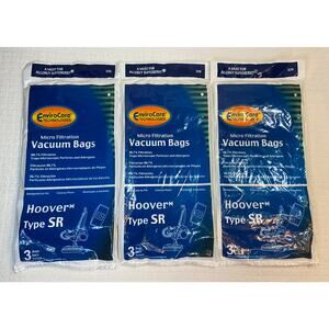 EnviroCare Hoover Duros Type SR Vacuum Bags Microfiltration 9PK